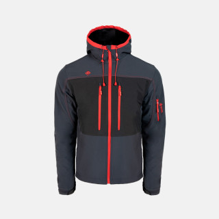 IZAS CHAQUETA SOFT SHELL HOMBRE KONKA NEGRO, ARISTARUN