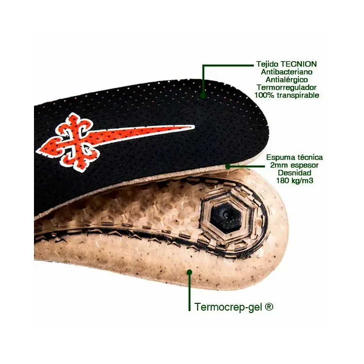 PLANTILLAS FOOTGEL OUTDOOR TREKKING ESPECIAL CAMINO DE SANTIAGO, ARISTARUN