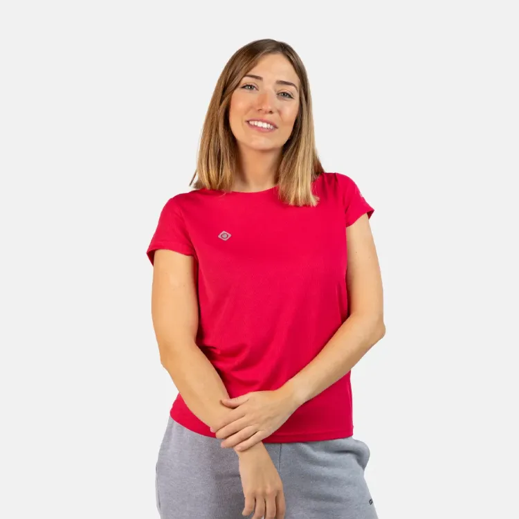 IZAS CAMISETA CREUS TURQUESA/BARBERRY MUJER, ARISTARUN.