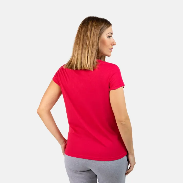 IZAS CAMISETA CREUS TURQUESA/BARBERRY MUJER, ARISTARUN.