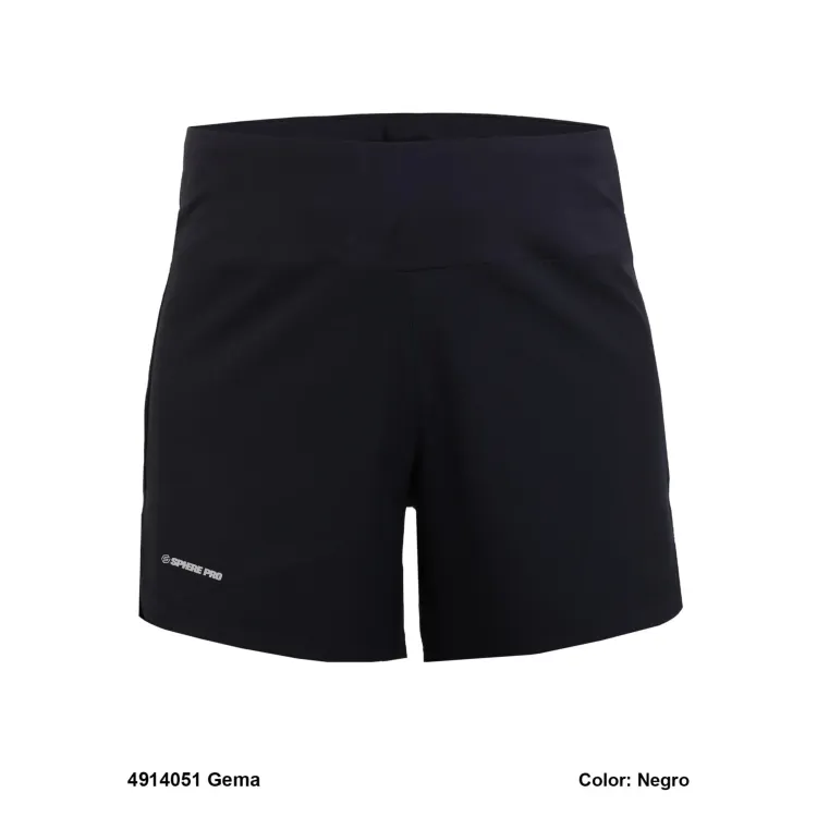 SPHERE PRO SHORT DEPORTIVO GEMA NEGRO MUJER, ARISTARUN.