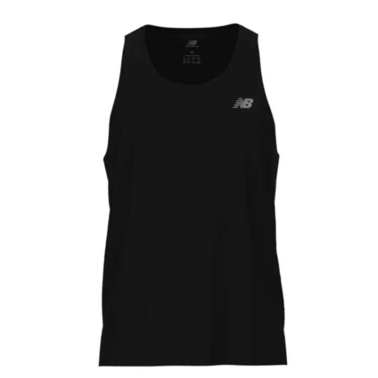 NEW BALANCE CAMISETA TIRANTES HOMBRE NEGRO, ARISTARUN