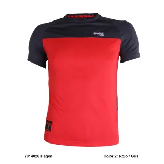 SPHERE PRO CAMISETA TÉCNICA HAGEN ROJO/GRIS HOMBRE, ARISTARUN