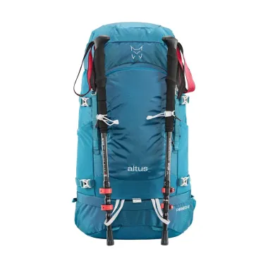 ALTUS MOCHILA PIRINEOS 40 LITROS AZUL PORTABASTONES, ARISTARUN