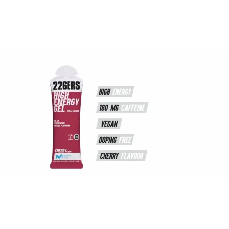 226ERS HIGH ENERGY GEL CEREZA CAFEÍNA