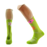 PIMIENTO NEGRO FLOWERS GREEN SOCKS