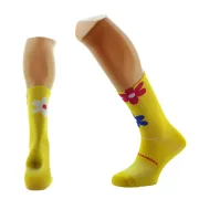 PIMIENTO NEGRO FLOWERS YELLOW SOCKS