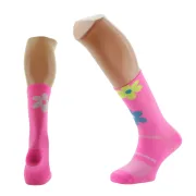 PIMIENTO NEGRO FLOWERS PINK SOCKS