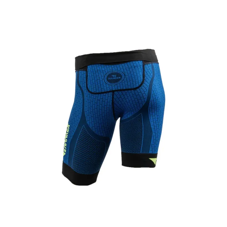 HANKER NAG MALLA CORTA COMPRESIVA UNISEX AZUL/NEGRO, ARISTARUN