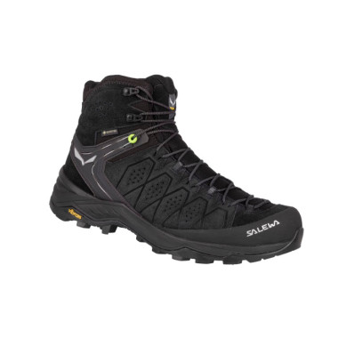 SALEWA BOTA ALP TRAINER 2 MID GTX BLACK HOMBRE LATERAL,ARISTARUN
