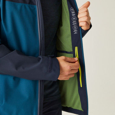 REGATTA BIRCHDALE CHAQUETA IMPERMEABLE AZUL HOMBRE INTERIOR,ARISTARUN