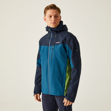 REGATTA BIRCHDALE CHAQUETA IMPERMEABLE AZUL HOMBRE PORTADA,ARISTARUN
