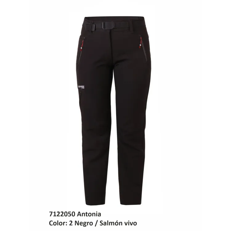 SPHERE PRO ANTONIA PANTALON NEGRO MUJER DELANTERA,ARISTARUN
