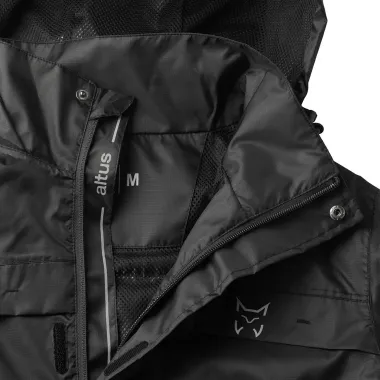 ALTUS CHAQUETA IMPERMEABLE RODAS NEGRO MUJER CREMALLERA,ARISTARUN