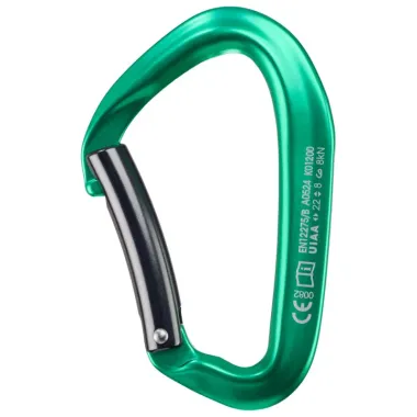 FIXE MOSQUETÓN PUPUT CURVE VERDE LATERAL,ARISTARUN