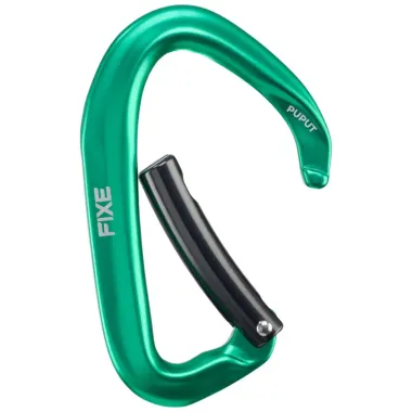 FIXE MOSQUETÓN PUPUT CURVE VERDE ABERTURA,ARISTARUN
