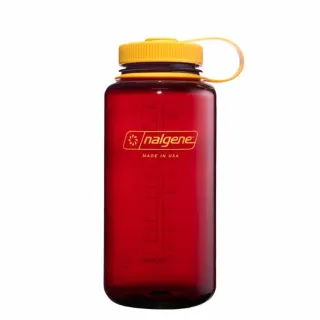 NALGENE BOTE REUTILIZABLE 1L BOCA ANCHA ROJO AMARILLO PORTADA,ARISTARUN