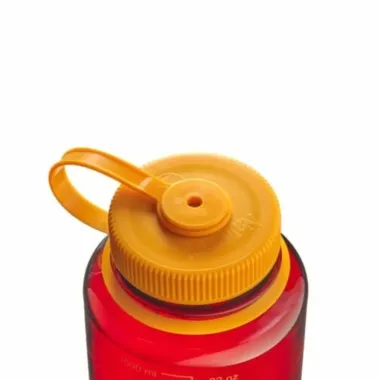NALGENE BOTE REUTILIZABLE 1L BOCA ANCHA ROJO AMARILLO TAPA,ARISTARUN