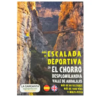 GUÍA DE ESCALADA DEPORTIVA EN EL CHORRO, DESPLOMILANDIA VALLE DE ABDALAJÍS,PORTADA ARISTARUN