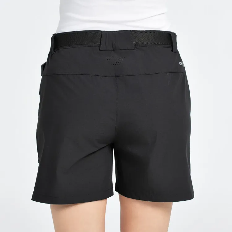 +8000 VICIA PANTALÓN CORTO TREKKING NEGRO MUJER TRASERA,ARISTARUN