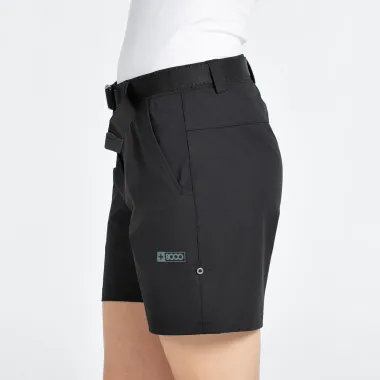 +8000 VICIA PANTALÓN CORTO TREKKING NEGRO MUJER LATERAL,ARISTARUN