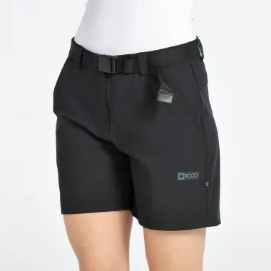 +8000 VICIA PANTALÓN CORTO TREKKING NEGRO MUJER FRONTAL,ARISTARUN