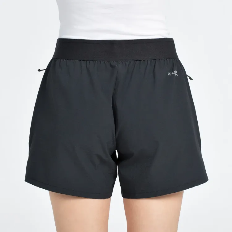 +8000 VERBA PANTALÓN CORTO TREKKING NEGRO MUJER TRASERA,ARISTARUN