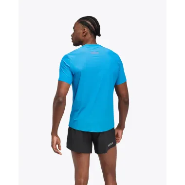 HOKA AIROLITE CAMISETA MANGA CORTA HOMBRE AZUL TRASERA,ARISTARUN