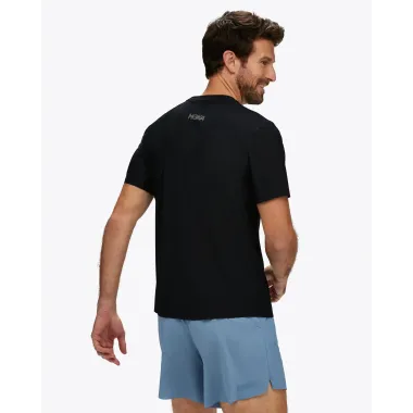 HOKA AIROLITE CAMISETA MANGA CORTA HOMBRE NEGRO TRASERA,ARISTARUN