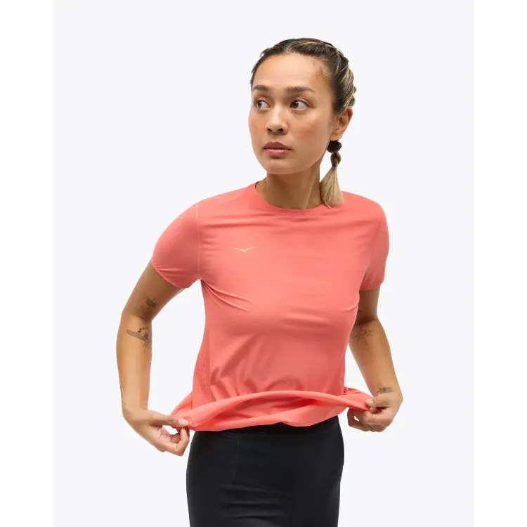 HOKA AIROLITE CAMISETA MANGA CORTA GFR MUJER FRONTAL,ARISTARUN