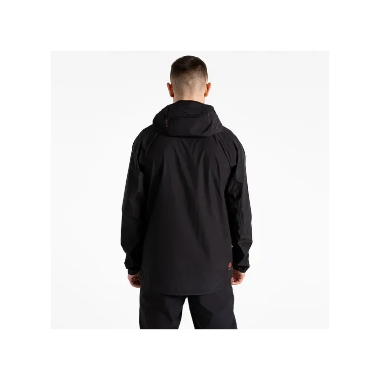 DARE 2B CHAQUETA IMPERMEABLE TORREK BREATHE HOMBRE NEGRO TRASERA,ARISTARUN