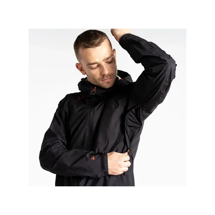 DARE 2B CHAQUETA IMPERMEABLE TORREK BREATHE HOMBRE NEGRO AXILA,ARISTARUN