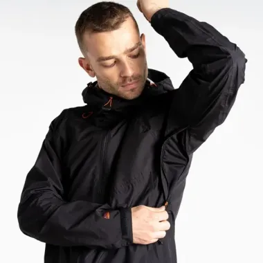 DARE 2B CHAQUETA IMPERMEABLE TORREK BREATHE HOMBRE NEGRO AXILA,ARISTARUN