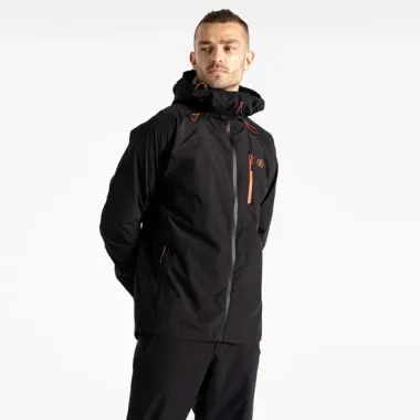 DARE 2B CHAQUETA IMPERMEABLE TORREK BREATHE HOMBRE  NEGRO LATERAL,ARISTARUN