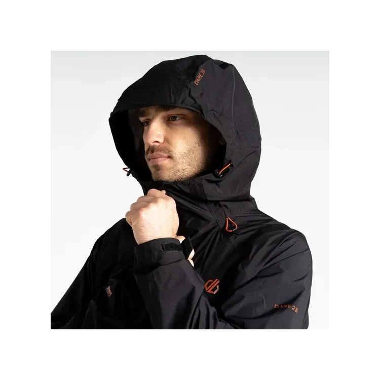DARE 2B CHAQUETA IMPERMEABLE TORREK BREATHE HOMBRE NEGRO GORRO,ARISTARUN