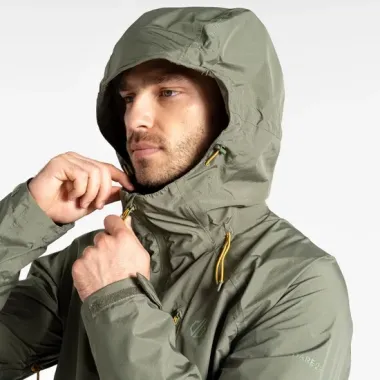 DARE 2B CHAQUETA IMPERMEABLE TORREK BREATHE HOMBRE VERDE GORRO,ARISTARUN