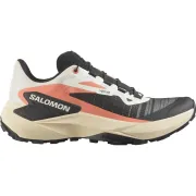 SALOMON GENESIS WOMEN TRAIL SHOES BLACK FUSION CORAL