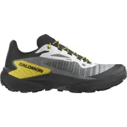 SALOMON GENESIS MEN TRAIL SHOES BLACK WHITE LEMON