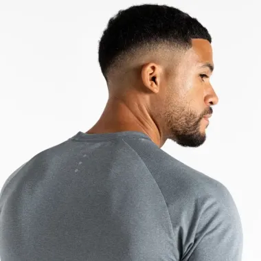 DARE 2B CAMISETA MANGA CORTA ACCELERATE TEE GRIS HOMBRE CUELLO,ARISTARUN