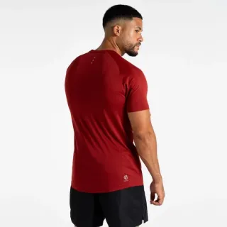 DARE 2B CAMISETA MANGA CORTA ACCELERATE TEE ROJO HOMBRE TRASERA,ARISTARUN