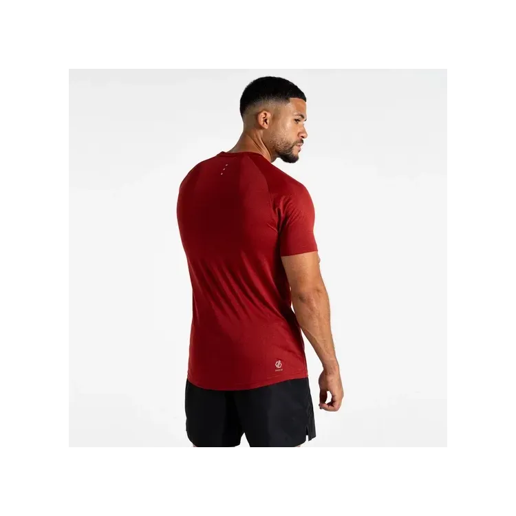 DARE 2B CAMISETA MANGA CORTA ACCELERATE TEE ROJO HOMBRE TRASERA,ARISTARUN