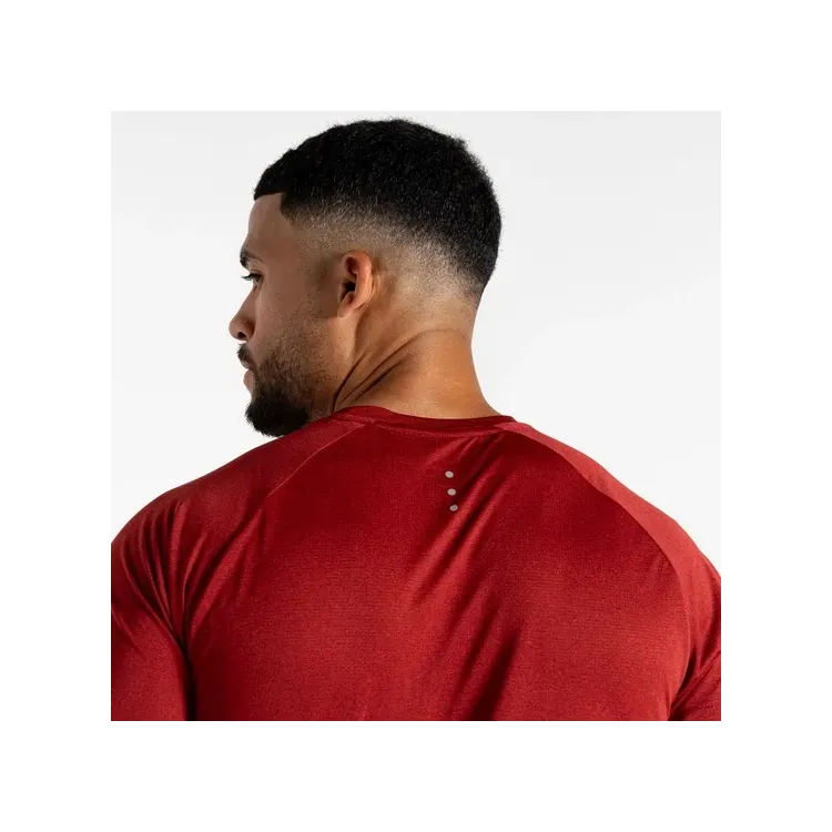 DARE 2B CAMISETA MANGA CORTA ACCELERATE TEE ROJO HOMBRE CUELLO,ARISTARUN