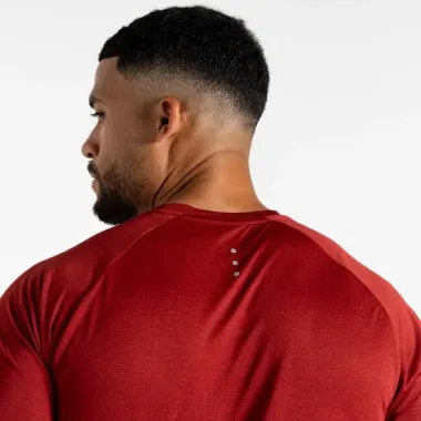 DARE 2B CAMISETA MANGA CORTA ACCELERATE TEE ROJO HOMBRE CUELLO,ARISTARUN