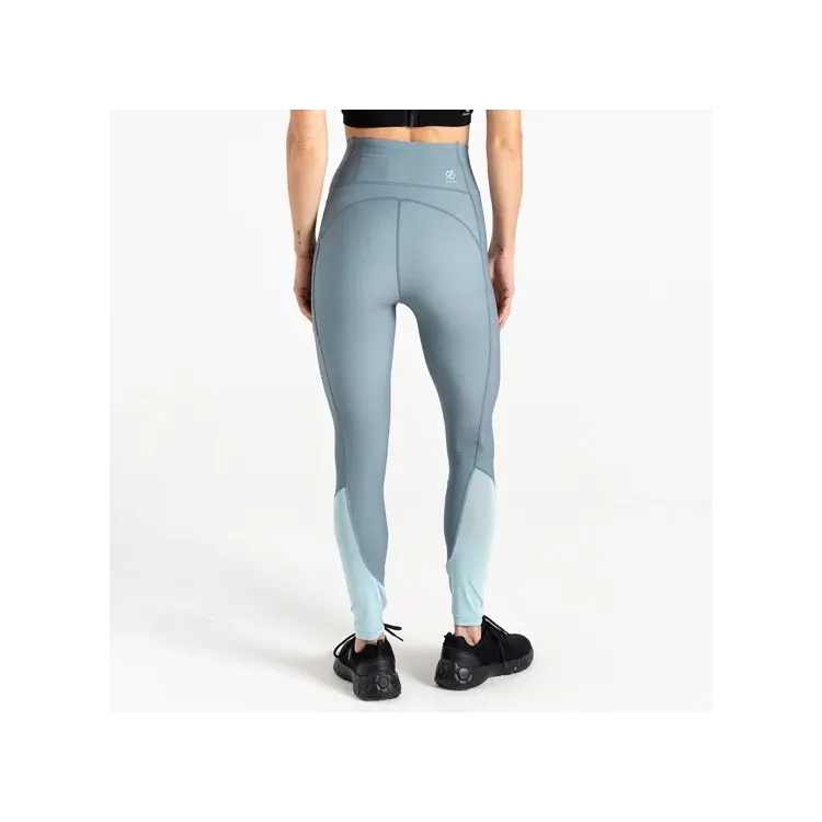 DARE 2B MALLA LARGA POWER LEGGING AQUIFER GREY MUJER TRASERA,ARISTARUN