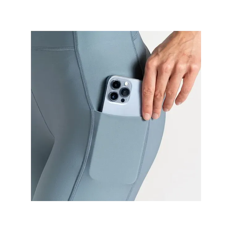 DARE 2B MALLA LARGA POWER LEGGING AQUIFER GREY MUJER BOLSILLO,ARISTARUN