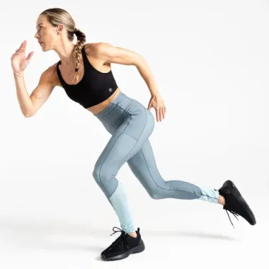 DARE 2B MALLA LARGA POWER LEGGING AQUIFER GREY MUJER MOVIMIENTO,ARISTARUN