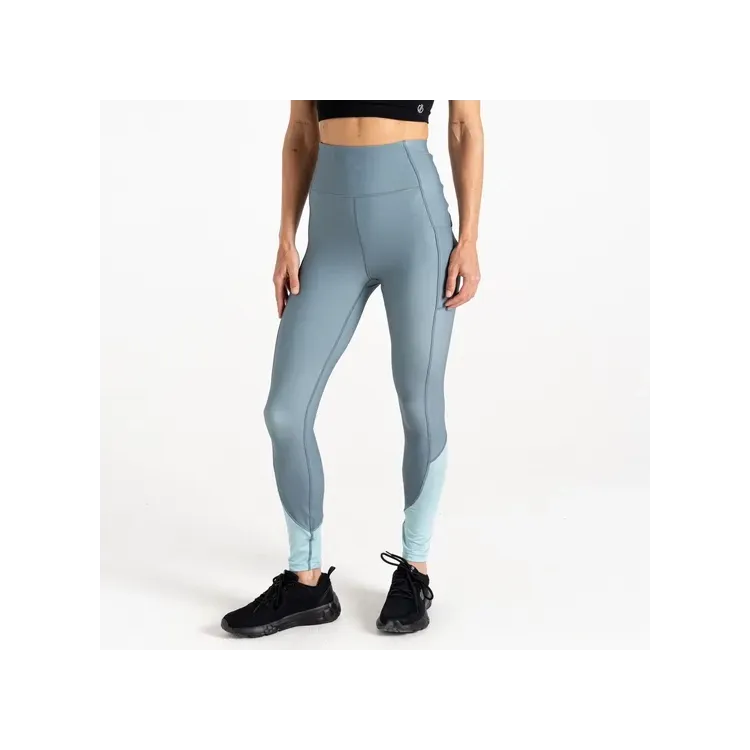 DARE 2B MALLA LARGA POWER LEGGING AQUIFER GREY MUJER FRONTAL,ARISTARUN