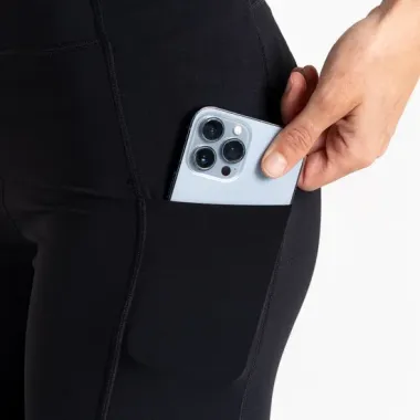 DARE 2B MALLA LARGA POWER LEGGING NEGRO MUJER BOLSILLO,ARISTARUN