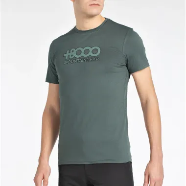 +8000 CAMISETA MANGA CORTA PIPE VERDE OSCURO HOMBRE FRONTAL,ARISTARUN