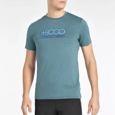 +8000 CAMISETA MANGA CORTA PIPE AZUL ACERO HOMBRE FRONTAL,ARISTARUN